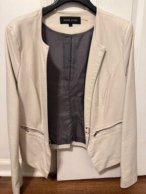 Black Rivet Faux Leather Jacket